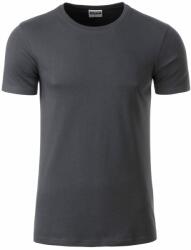 Daiber Tricou clasic pentru bărbați din bumbac organic 8008 - Grafit | 3XL (8008-1778966)