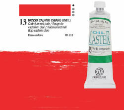 Ferrario Master olajfesték, 60 ml - 13, cadmium red pale