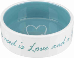 TRIXIE Pet's Home castron ceramica (alb / verde) (0.8 l, 16 cm) (25051)