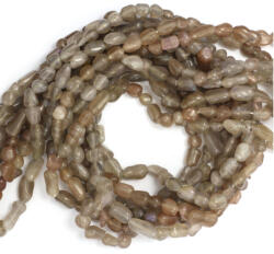 Piatra Lunii Gri Neregulata Margele Pietre Semipretioase pentru Bijuterii 4-7 x 4-5 mm