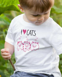  Macskás meglepetés - I Love Cats gyerek póló