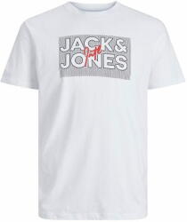 JACK & JONES Férfi póló JJMARIUS Regular Fit 12235210 White (Méret M)