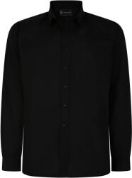 KAM Jeanswear Camasa cu maneca lunga din bumbac 65% si polyester 35% CLASSIC OFFICE BLACK - 2XL 3XL 4XL 5XL 6XL