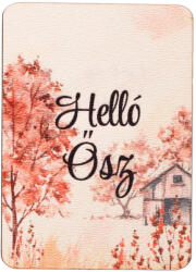 Valex Decor 4db. "Helló Ősz" feliratos dekor fa tábla 7 x 5cm (GV04-531)