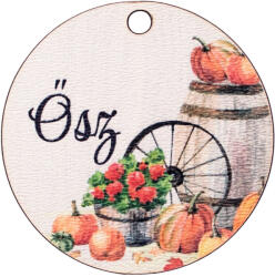 Valex Decor 5db. "Ősz" feliratos dekor fa tábla 5cm (GV03-90)