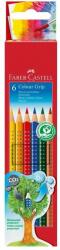 Faber-Castell Creioane colorate acuarela 6 culori/set, FABER-CASTELL Grip 2001, FC112406
