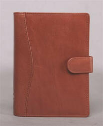 SATURNUS Kalendárium, gyűrűs, betétlapokkal, "M", marhabőr, SATURNUS, "212", barna (26SM212-001) - bestoffice