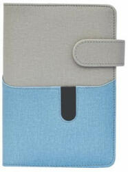 SATURNUS Kalendárium, gyűrűs, betétlapokkal, "M", műbőr, SATURNUS, "229", szürke-kék (26SM229-004) - bestoffice