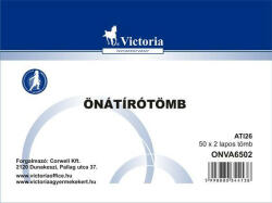 Victoria Önátírótömb, A6, 50x2 lap, VICTORIA PAPER (ONVA6502) - bestoffice