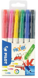 Pilot Filctoll készlet, 0, 39-0, 7 mm, törölhető, PILOT "Frixion Colors", 6 különböző szín (SW-FC-S6)