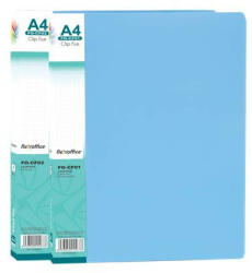 FlexOffice Villámzáras mappa, PP, A4, FLEXOFFICE "FO-CF02", kék (FO-CF02) - bestoffice