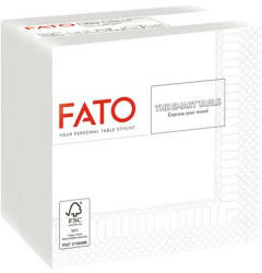 FATO Szalvéta, 1/4 hajtogatott, 24x24 cm, FATO "Smart Table", fehér (KHH666) - bestoffice