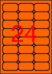 APLI Etikett, 64x33, 9 mm, színes, kerekített sarkú, APLI, neon narancs, 480 etikett/csomag (LCA2871) - bestoffice