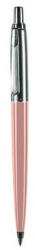 PAX Golyóstoll, 0, 8 mm, nyomógombos, pasztell rózsaszín tolltest, PAX, kék (PX4030301) - bestoffice