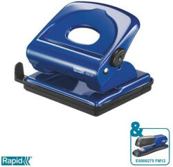 RAPID Lyukasztó, kétlyukú, 25 lap, fém, RAPID "FMC25", kék (5000283) - bestoffice