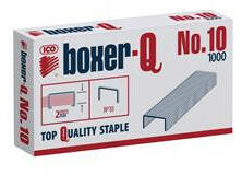 BOXER Tűzőkapocs, No. 10, BOXER 10 db/csomag (BOXN10)
