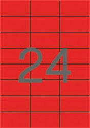 APLI Etikett, 70x37 mm, színes, APLI, piros, 2400 etikett/csomag (11836) - bestoffice