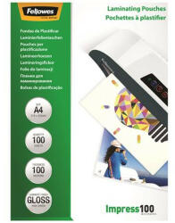 Fellowes Meleglamináló fólia, 100 mikron, A4, fényes, 100 db, FELLOWES (5351111) - bestoffice