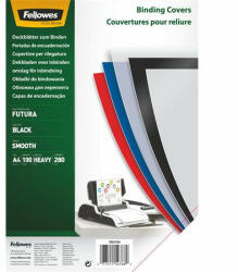 Fellowes Hátlap, A4, 280 mikron, polipropilén, matt, FELLOWES "Futura", fekete (5476602) - bestoffice