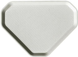 Önkiszolgáló tálca, háromszögletű, műanyag, éttermi, fehér-mákos, 47, 5x34 cm (KHMU216) - bestoffice
