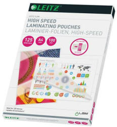 LEITZ Meleglamináló fólia, 125 mikron, A4, fényes, LEITZ "iLam (74300002) - bestoffice
