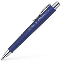 Faber-Castell Golyóstoll, 0, 5 mm, nyomógombos, kék tolltest, FABER-CASTELL "Poly Ball", kék (TFC241151) - bestoffice