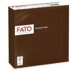 FATO Szalvéta, 1/4 hajtogatott, 33x33 cm, FATO "Smart Table", csokoládé barna (KHH658) - bestoffice