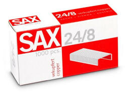 SAX Tűzőkapocs, 24/8, réz, SAX (ISAK2480R) - bestoffice