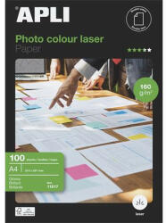APLI Fotópapír, lézer, A4, 160 g, fényes, kétoldalas, APLI "Premium Laser (LEAA11817) - bestoffice