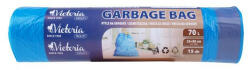 Victoria Szemeteszsák, zárószalagos, 70 l, 15 db, 55x80 cm, VICTORIA FACILITY (KHVF70H) - bestoffice