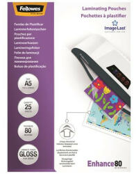 Fellowes Meleglamináló fólia, 80 mikron, A5, fényes, 25 db, FELLOWES (5396003) - bestoffice