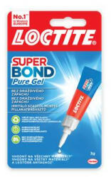 Henkel Pillanatragasztó gél, 3 g, HENKEL "Loctite Super Bond Pure Gél (IH2733271) - bestoffice