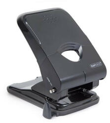 Rapesco Lyukasztó, kétlyukú, 50 lap, könnyített lyukasztás, RAPESCO "X5", fekete (1233) - bestoffice