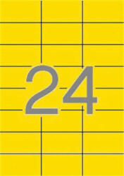 APLI Etikett, 70x37 mm, színes, APLI, sárga, 480 etikett/csomag (01591) - bestoffice