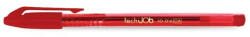 FlexOffice Golyóstoll, 0, 4 mm, kupakos, FLEXOFFICE "TechJob", piros (FO-016RED) - bestoffice