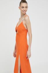 HUGO BOSS ruha narancssárga, midi, testhezálló - narancssárga 38