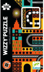 DJECO Optikai puzzle - Városi nyüzsgés 100 db-os (64246)