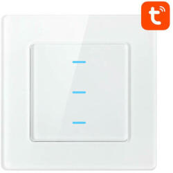 Avatto Smart Light Switch WiFi Avatto N-TS10-W3 3 utas TUYA (fehér)