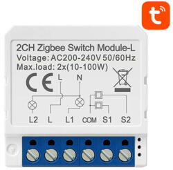 Avatto Inteligentny przełącznik dopuszkowy ZigBee Avatto LZWSM16-W2 Bez Neutralnego TUYA