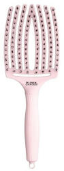 Olivia Garden Perie de par cu peri de mistret+nailon Finger Combo Pastel Pink Large (5414343016867)