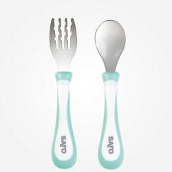 Saro Baby Set Lingurita Ergonomica Mint (5195-M) Set pentru masa bebelusi