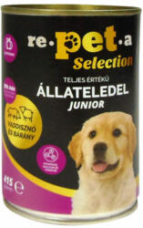 Repeta Selection Junior vaddisznós és bárányos konzerv kutyáknak sütőtökkel 415g