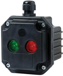 Elmark Box with 1 green light indicator with 2 entries IP65 Elmark (ELM 720008G)