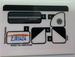 LEGO® 76912stk01 - LEGO Matrica lap - 76912 készlethez (76912stk01)