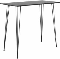 vidaXL Set mobilier de bar, 7 piese, negru și alb (3057393)