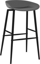 vidaXL Scaune de bar, 2 buc. , gri (248157)