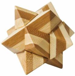 Fridolin Joc logic IQ din lemn bambus Star, cutie metal (Fr_17526) - Technodepo