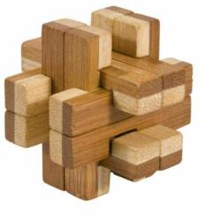 Fridolin Joc logic IQ din lemn bambus in cutie metalica Doubleblock (Fr_17322) - Technodepo