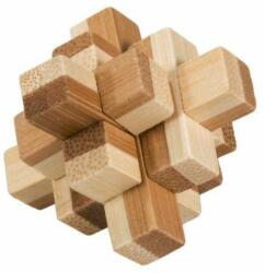 Fridolin Joc logic IQ din lemn bambus in cutie metalica Block (Fr_17324) - Technodepo