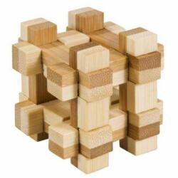 Fridolin Joc logic IQ din lemn bambus in cutie metalica Gridbox (Fr_17326) - Technodepo